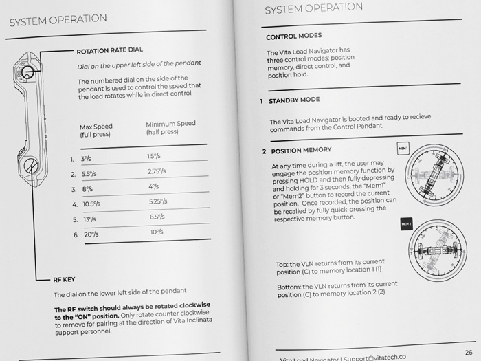 Add top down diagrams of the system along with a compass to easily understand the pendant functions and the control zones of the system.